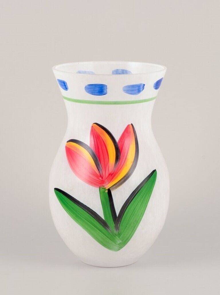 Ulrica Hydman Vallien for Kosta Boda "Tulip" vase in art glass Late 20th C