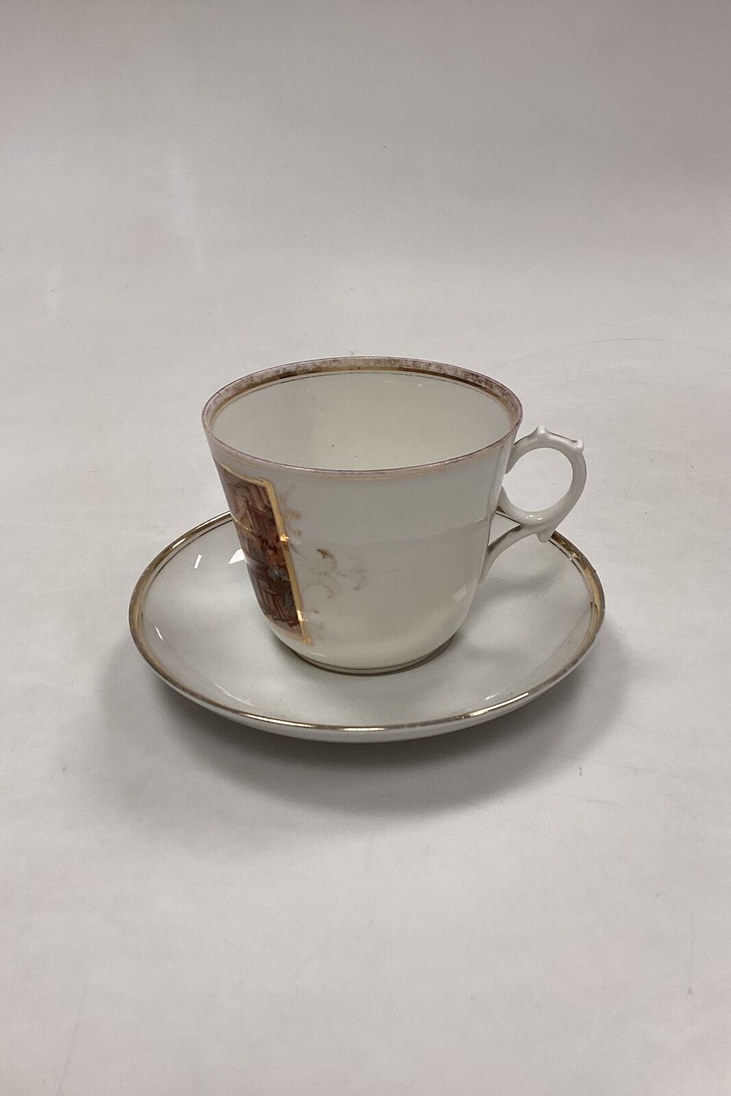 Bing and Grondahl Antique Coffee Cup with KPM Saucer