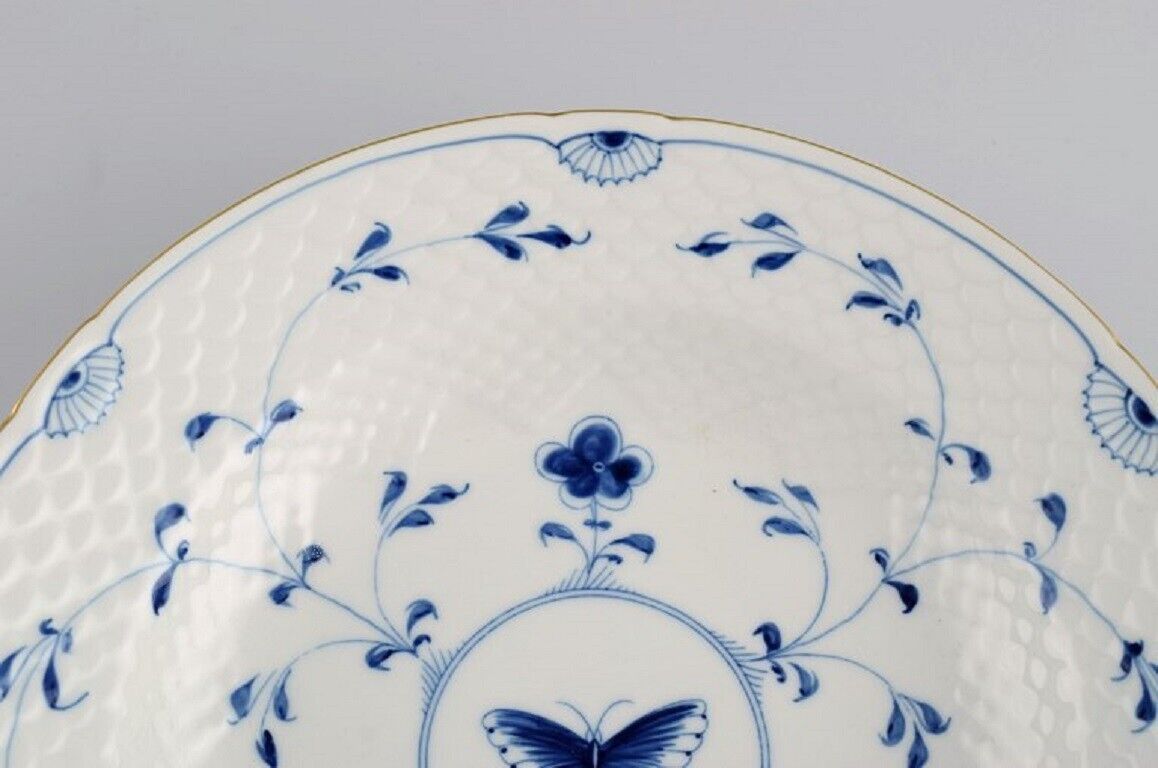 Five Bing  Grøndahl Butterfly deep plates in hand-painted porcelain