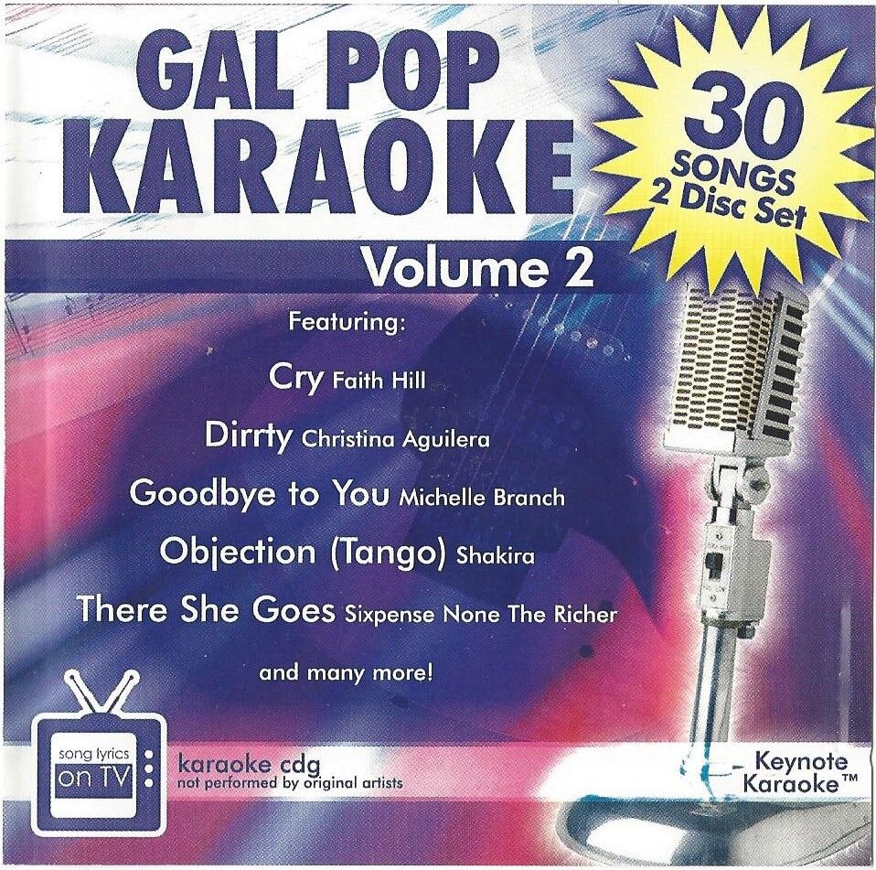 Keynote Karaoke Fun Pack KEY-30 - Gal Pop Vol1 Cd+g 2 Disc Set (KNK030) CDG