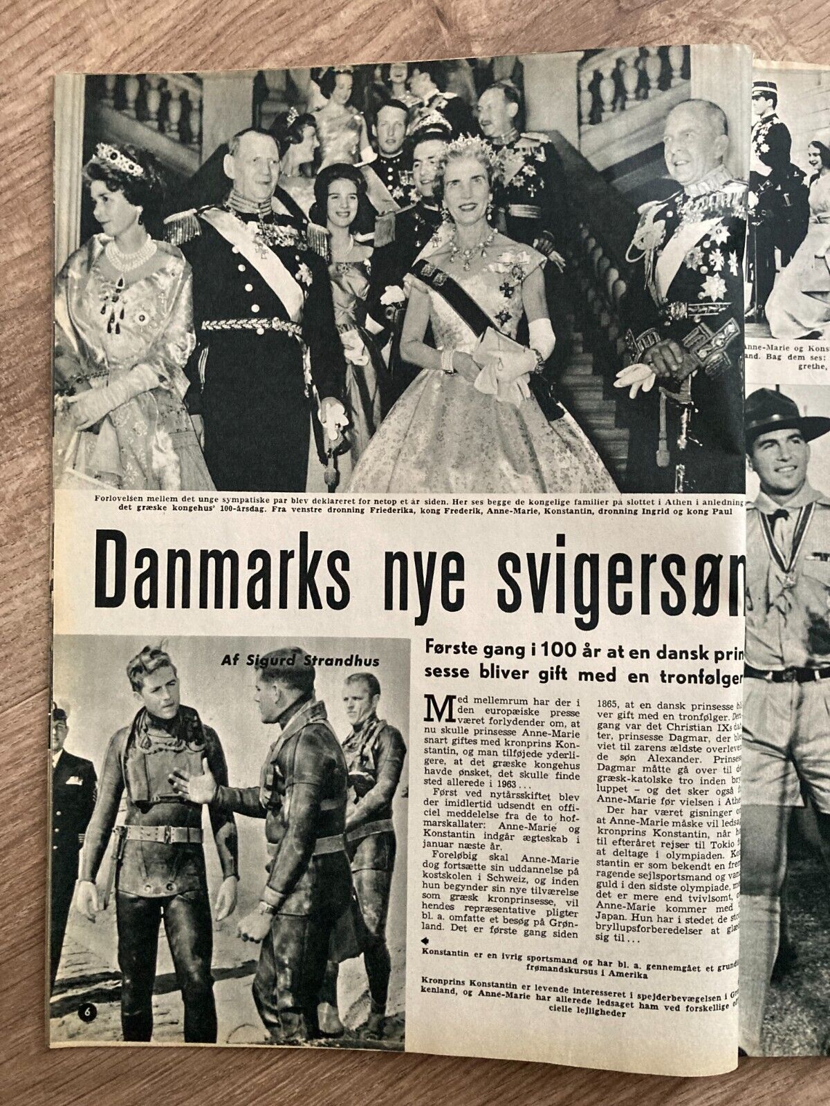 Greek King Constantine Queen Anne-Marie Danish Magazine 1964 Se og Hør