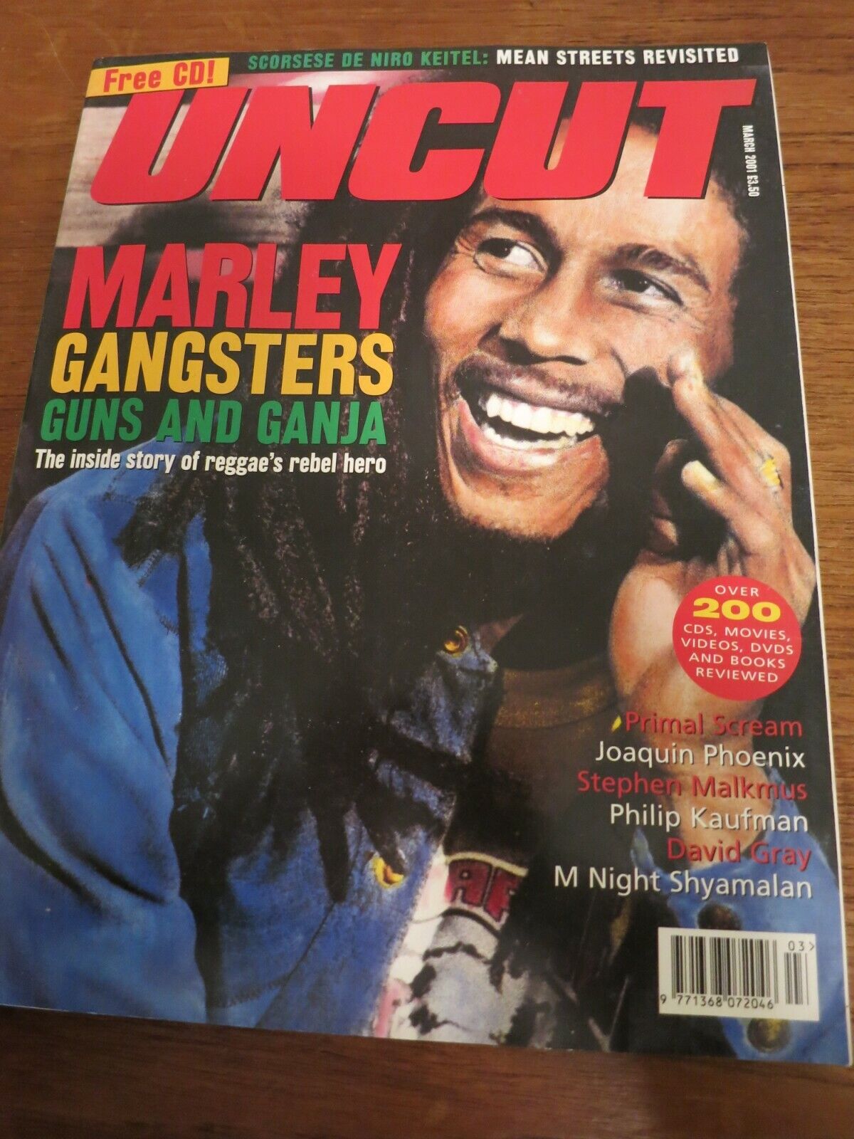 UK Magazine Uncut 2001 BOB MARLEY Joaquin Phoenix L31