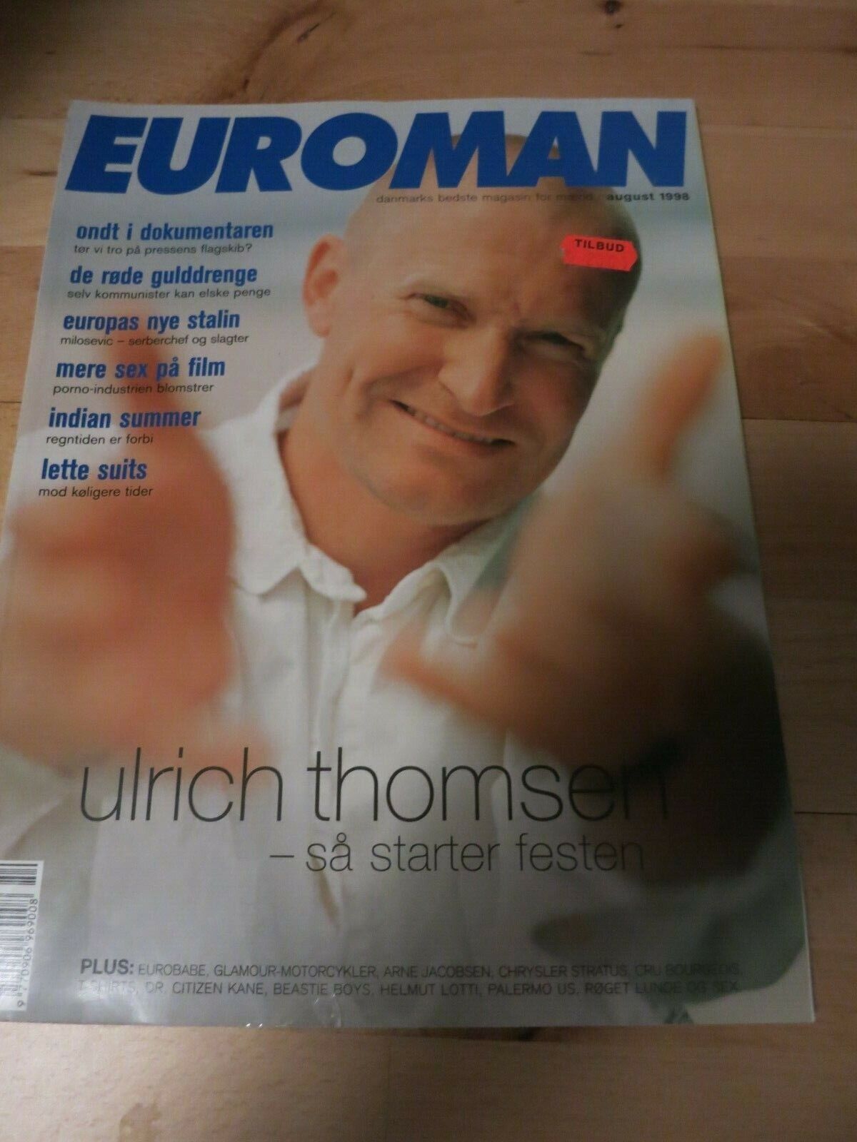 Danish Magazine ULRICH THOMSEN Euroman August 1998 Very Hard to Find (#7)