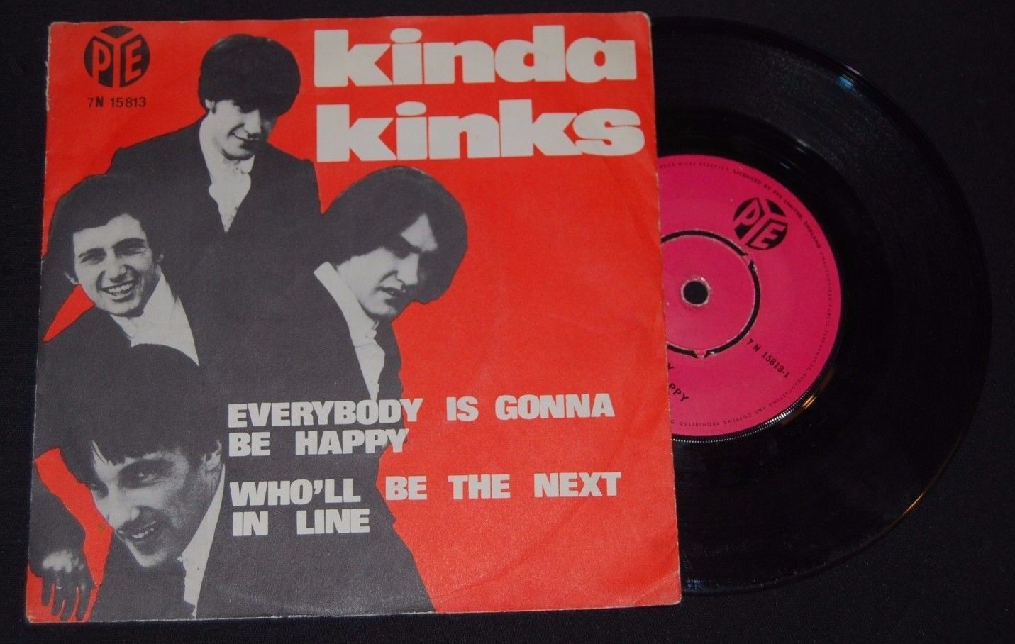 KINKS Everybody Is Gonna Be Happy Danish PS 45