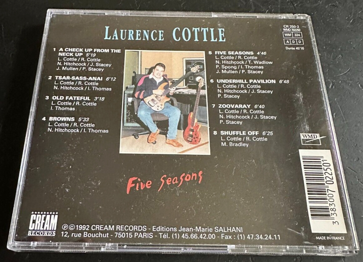 LAURENCE COTTLE ''FIVE SEASONS'' - CD -  JAZZ FUSION!