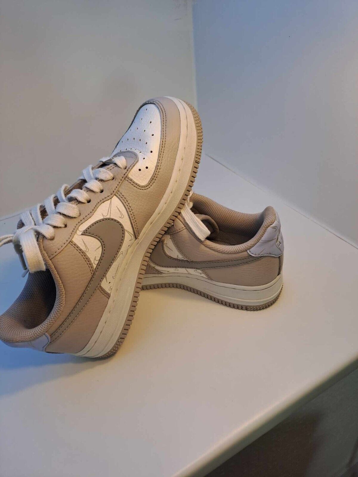 NIKR AIR FORCE 1LOW'07 MINI SWOOSH GREY!!!!