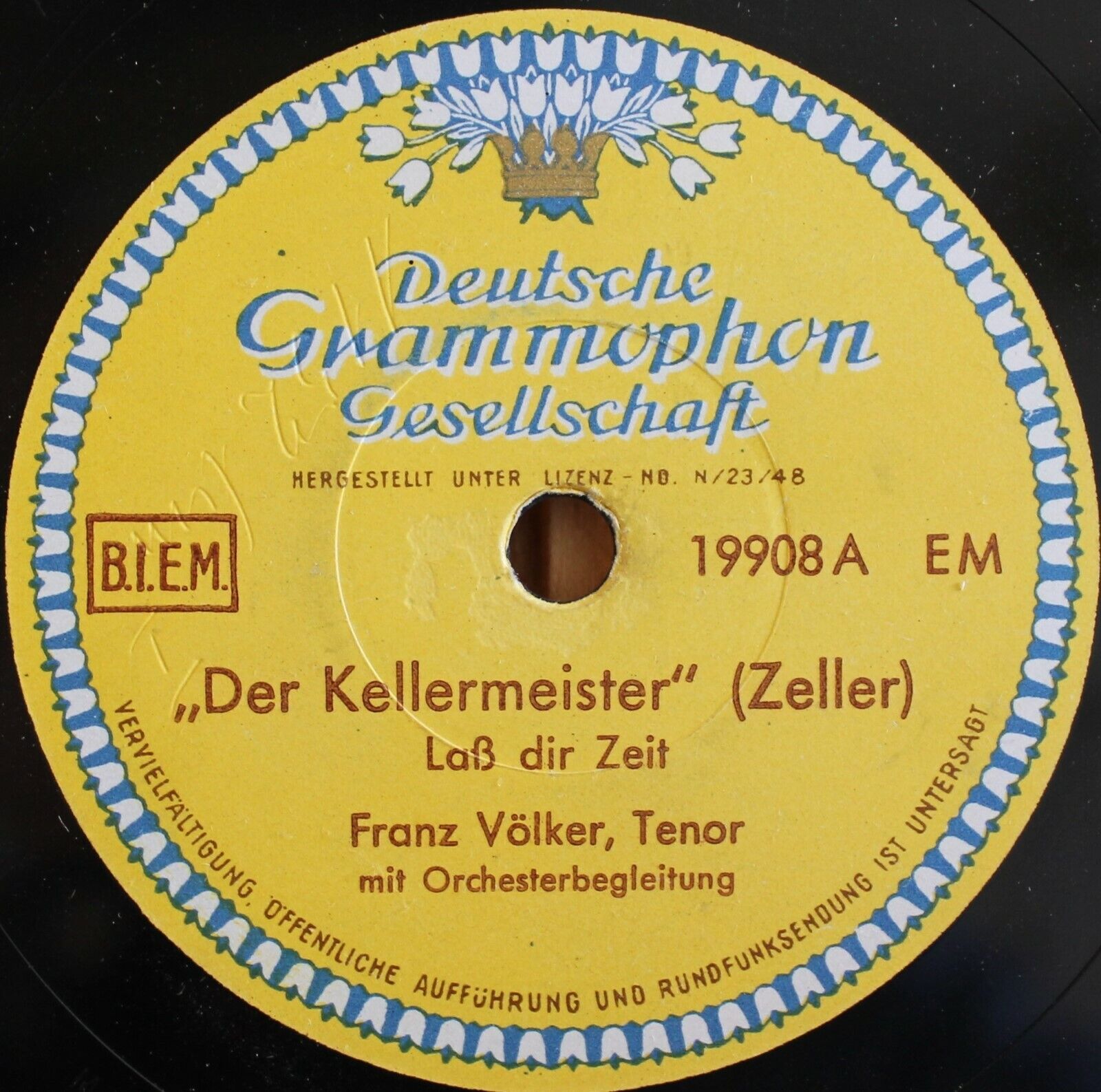 Völker Zeller (Der Kellermeister)+Vogelhändler DGG 19908 NM(-)