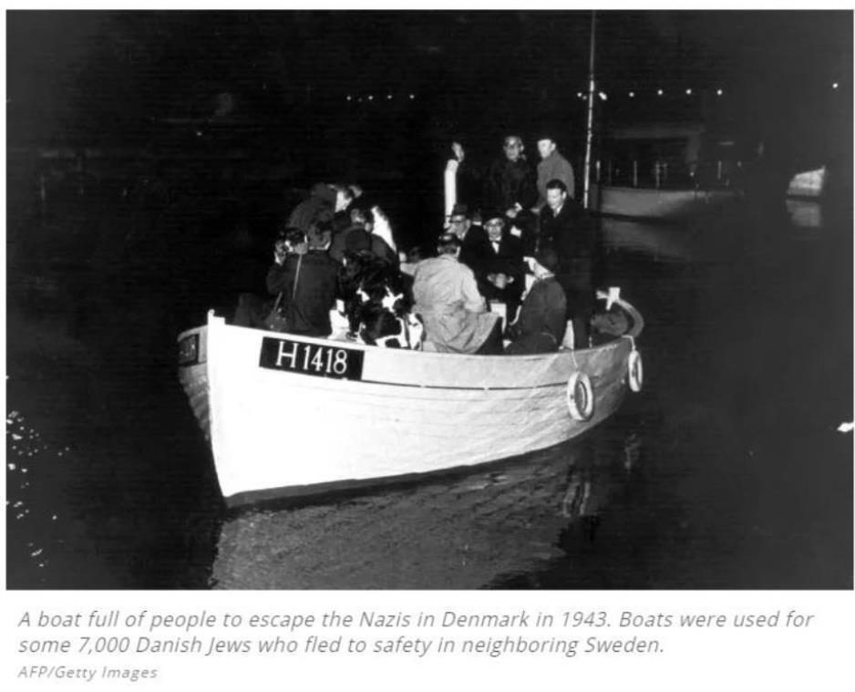 Axel Frederiksen Holocaust rescue boat at North Zealand Denmark Dated 1943