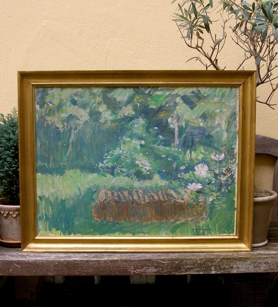 Ernst Syberg (1906) Wilderness nature. Funen island. Denmark. Dated 1957. Large!