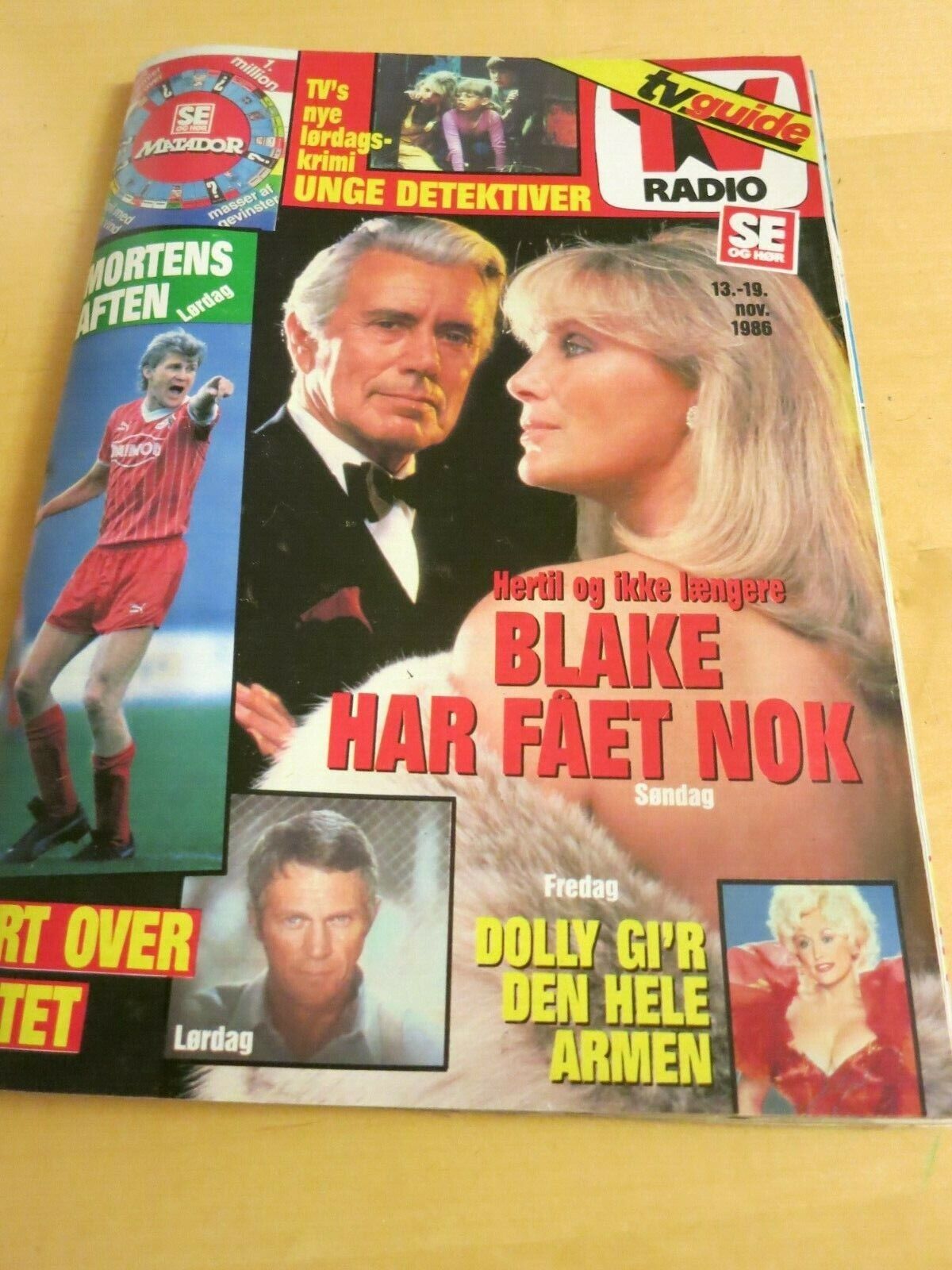 Danish Magazine DYNASTY Cover Joan Collins Maxwell Caulfield BILL COSBY Diana K9