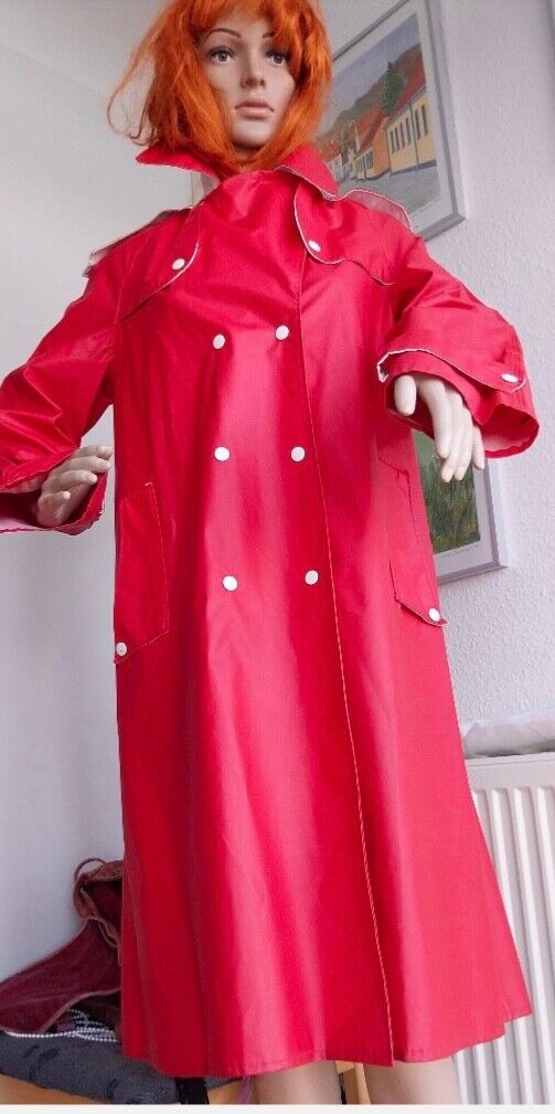 Raincoat PVC  Rubber coat rainwear rainwear raincape east Frisian barrel catsuit