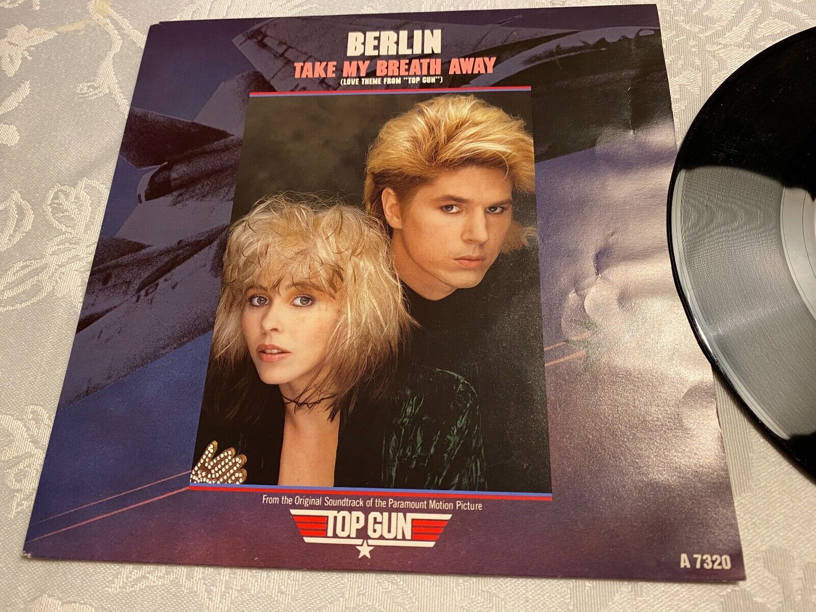 BERLIN "TAKE MY BREATH AWAY" 1986 CBS RECORDS TOP GUN LOVE THEME 1 PRESSING OOP