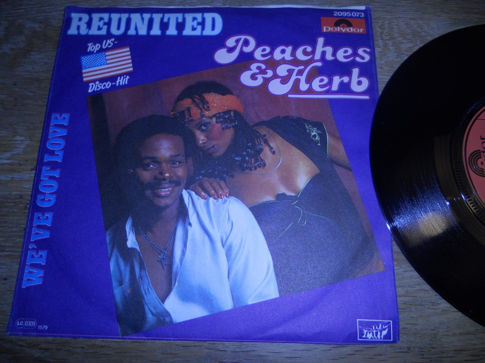 PEACHES  HERB "REUNITED"1978 POLYDOR RECORDS GEMA MADE IN WEST GERMANY RARE***