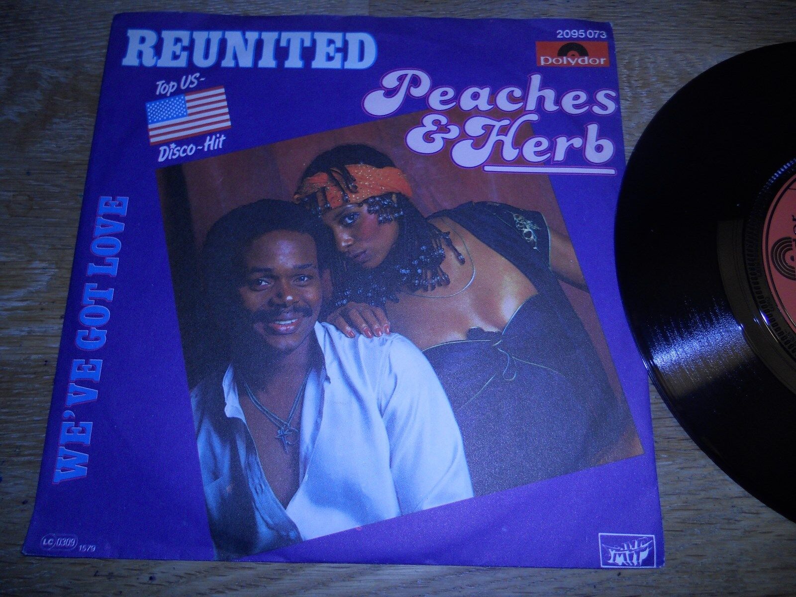 PEACHES  HERB "REUNITED"1978 POLYDOR RECORDS GEMA MADE IN WEST GERMANY RARE***