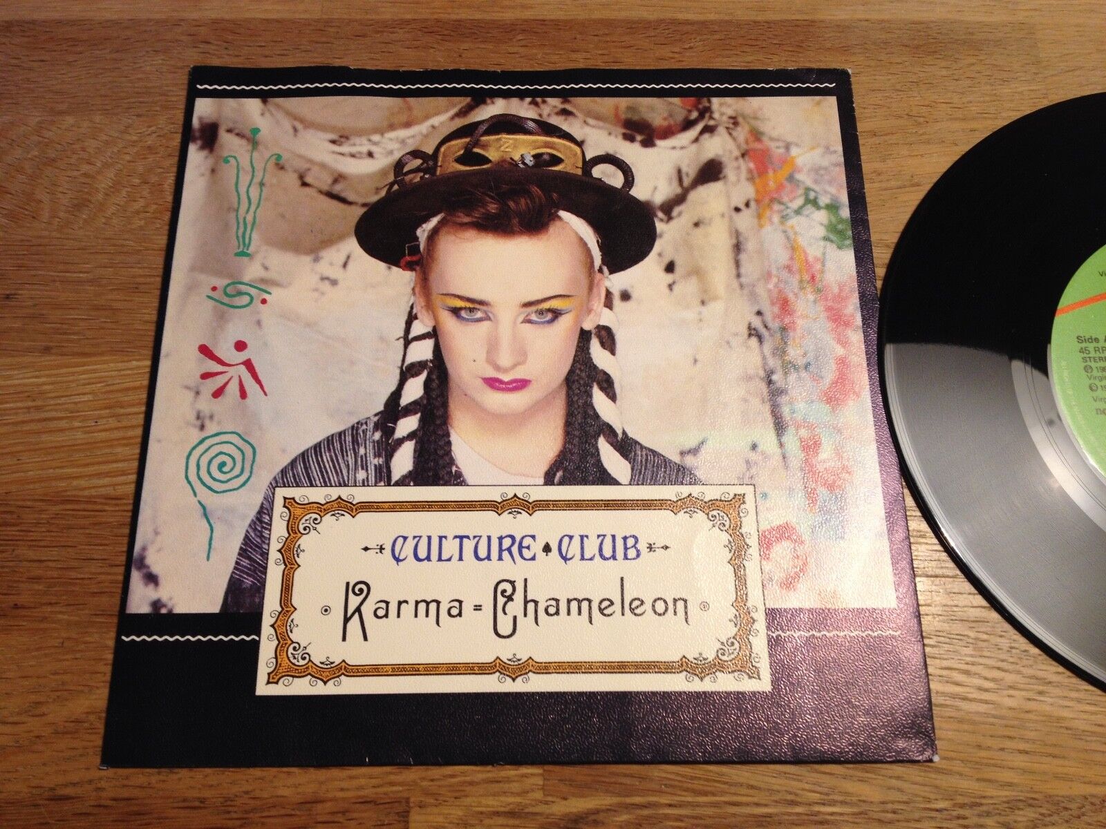 CULTURE CLUB "KARMA CHAMELEON / THAT´S THE WAY"(LIVE) 1983 VIRGIN RECORDS SWEDEN