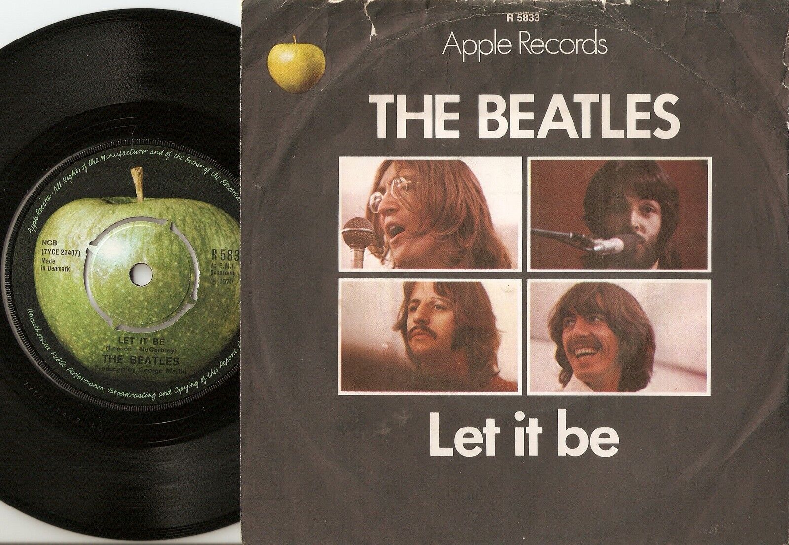 THE BEATLES LET IT BE  YOU KNOW MY NAME DANISH 45+PS 1970 APPLE