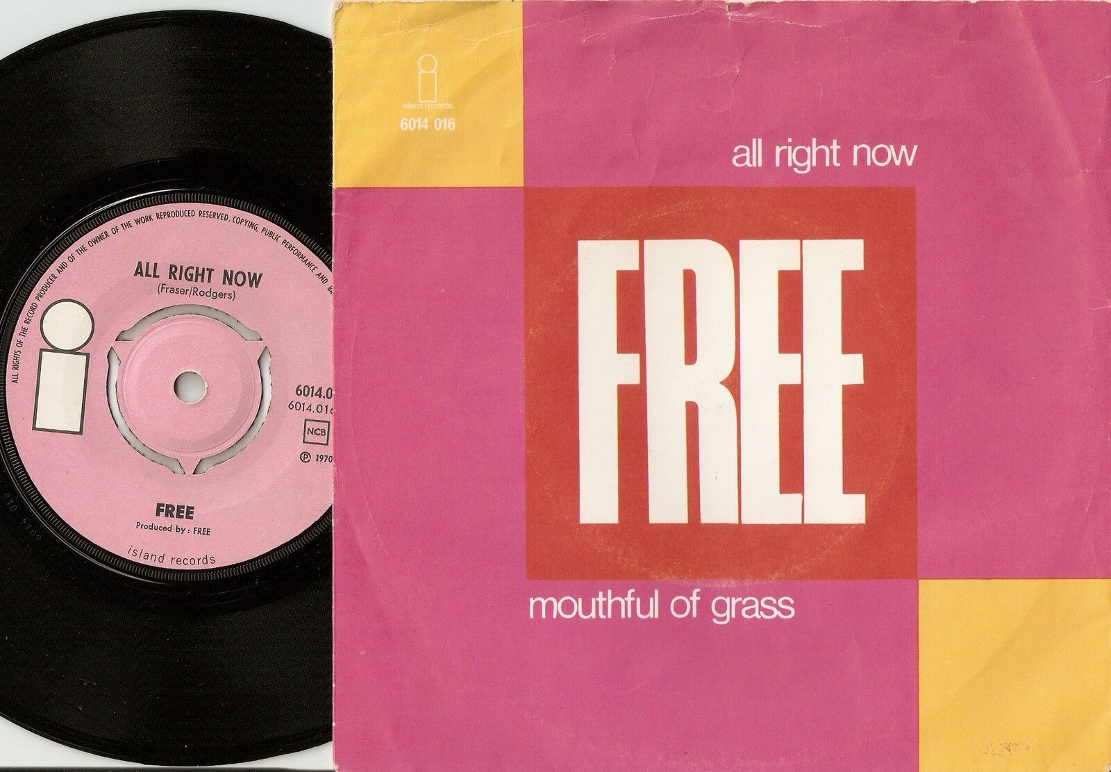 FREE ALL RIGHT NOW NORWAY DANISH 45+PS 1970 PSYCH GARAGE HEAVY ROCK FREAKBEAT