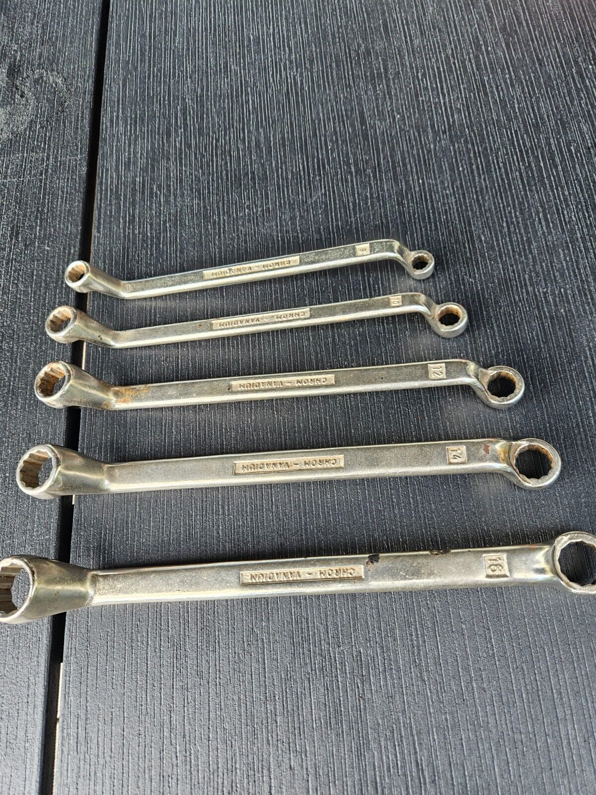 Set of Vintage Derby Offset Box End Wrench 5 pieces