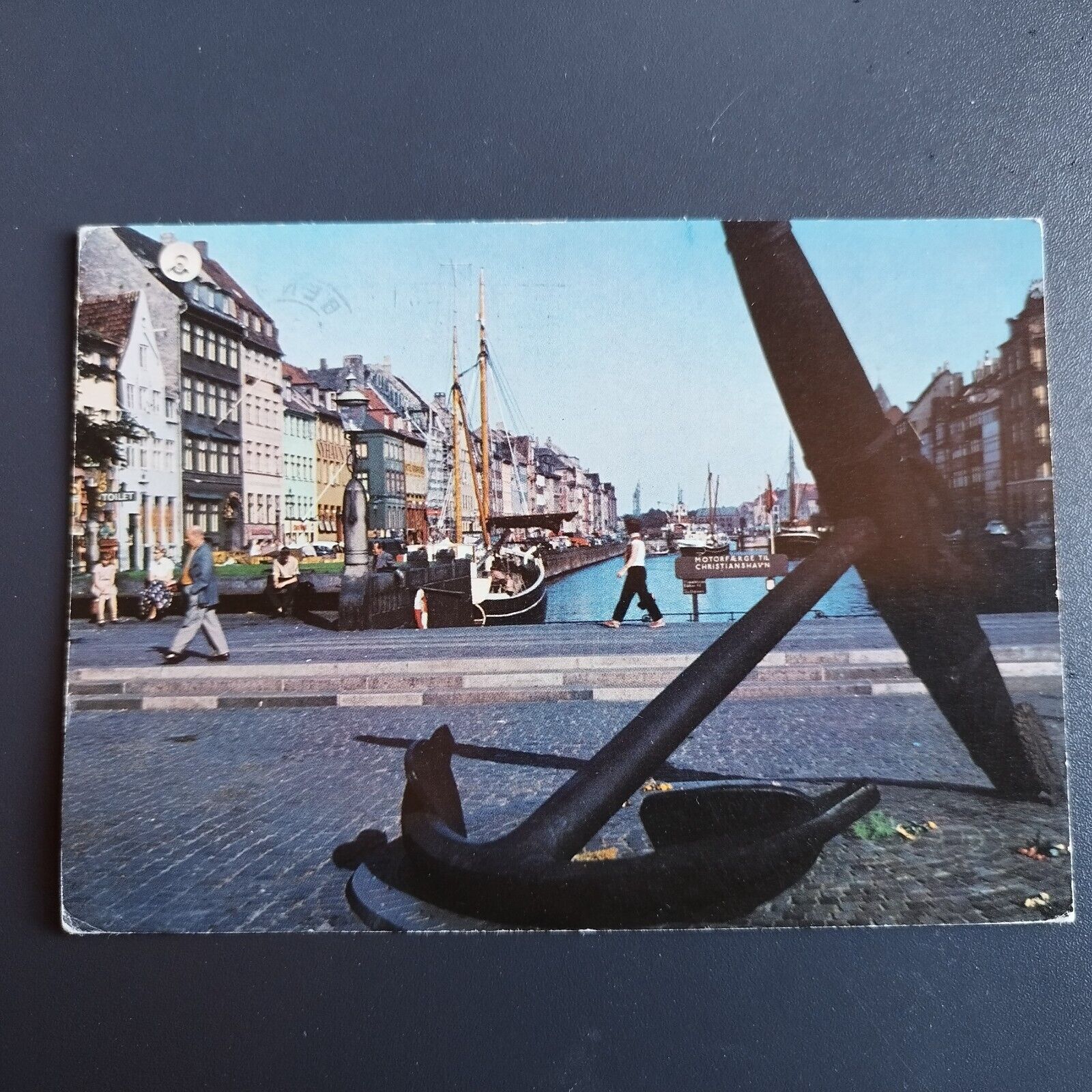 Denmark Copenhagen Nyhavn New Harbour  The Anchor Memorial- Posted 1959-