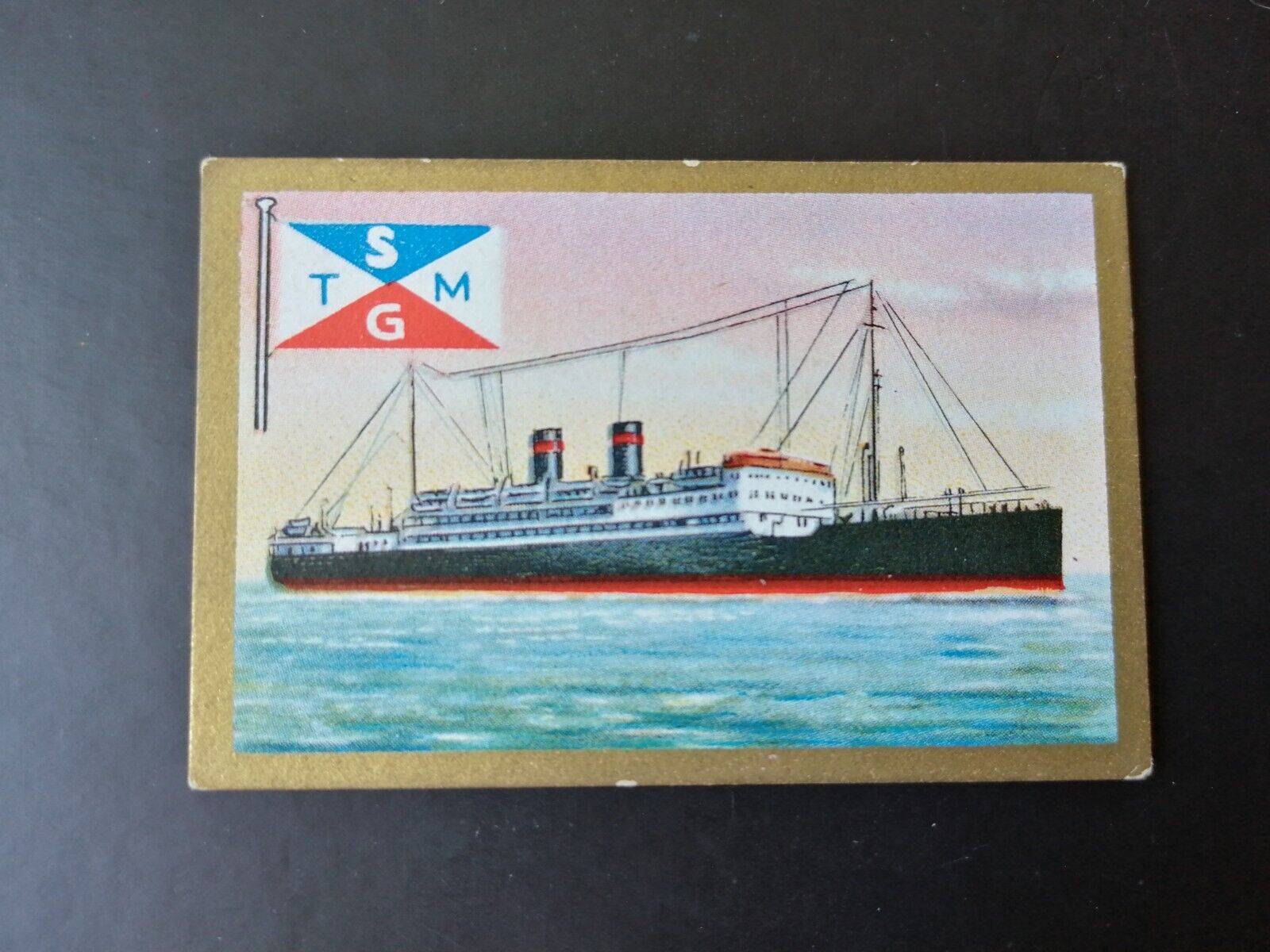 German SABA tobacco ship trading card 1931-33No 67"Campana" France