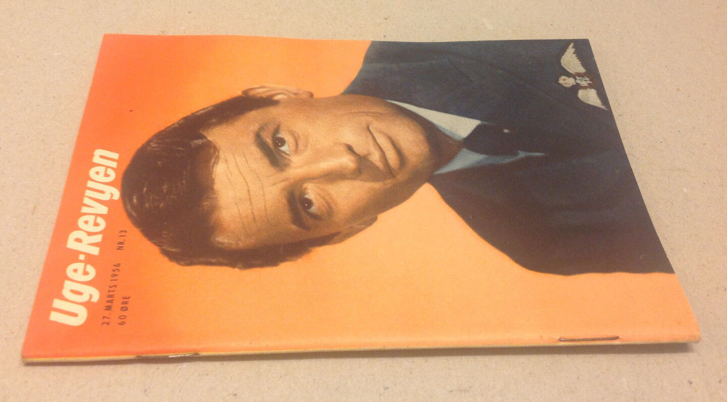 GREGORY PECK FRONT COVER BOOK SERIES ADD BACK COVER VINTAGE Danish Magazine 1956