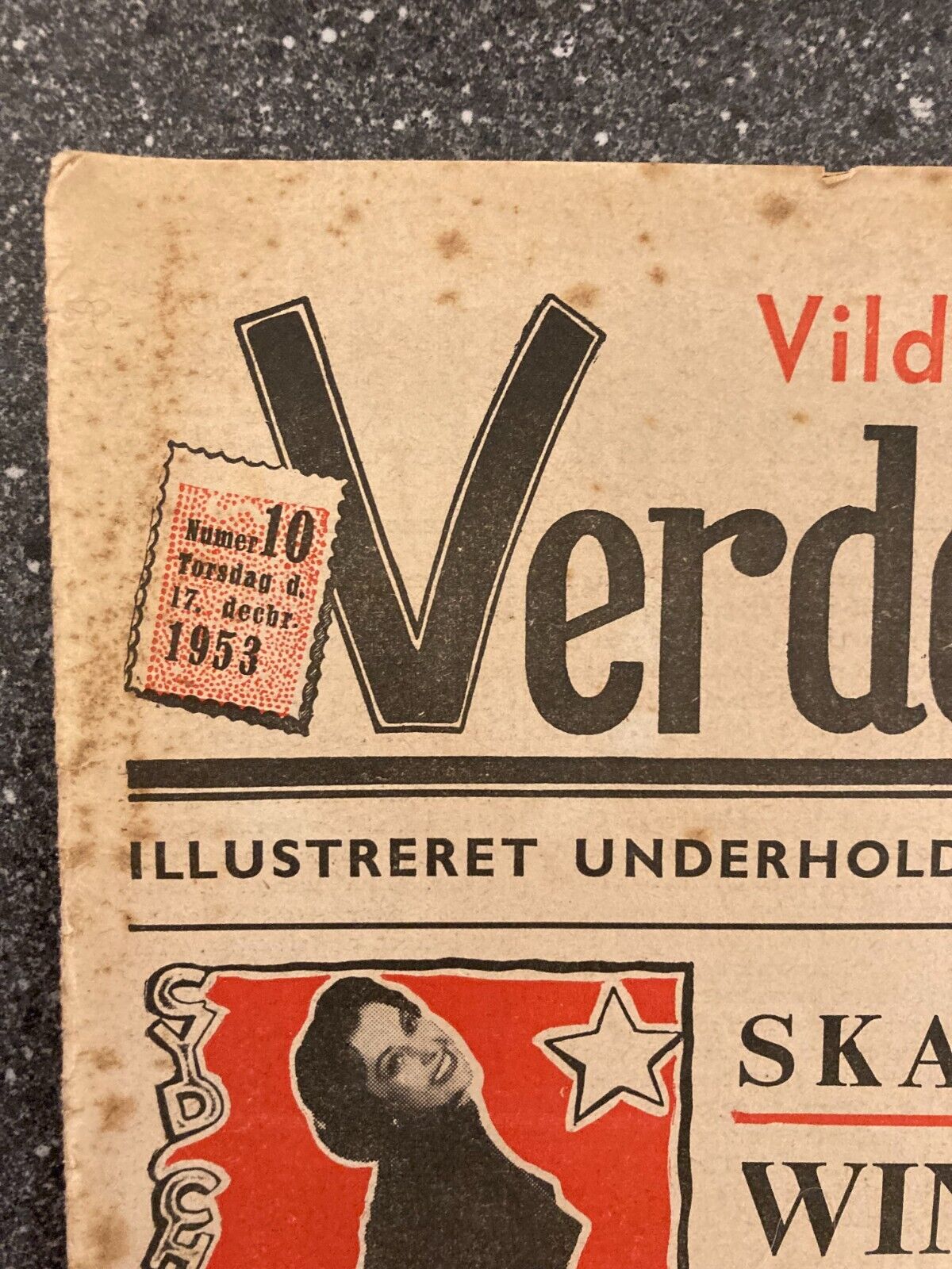 Fred Astaire Cyd Charisse Joanne Dru Danish Magazine 1953 "Verden Rundt"