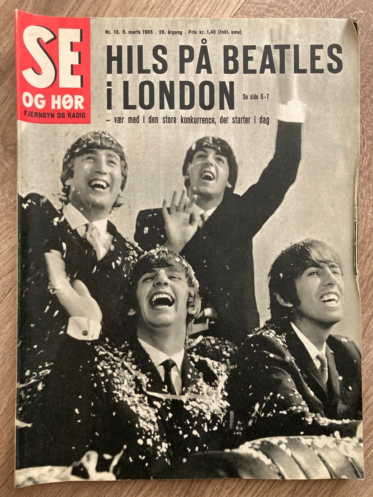 The Beatles London John Lennon Poul McCartney Danish Magazine 1965 Se og Hør