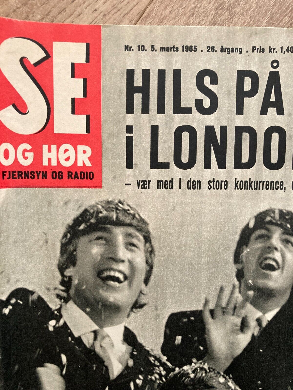 The Beatles London John Lennon Poul McCartney Danish Magazine 1965 Se og Hør