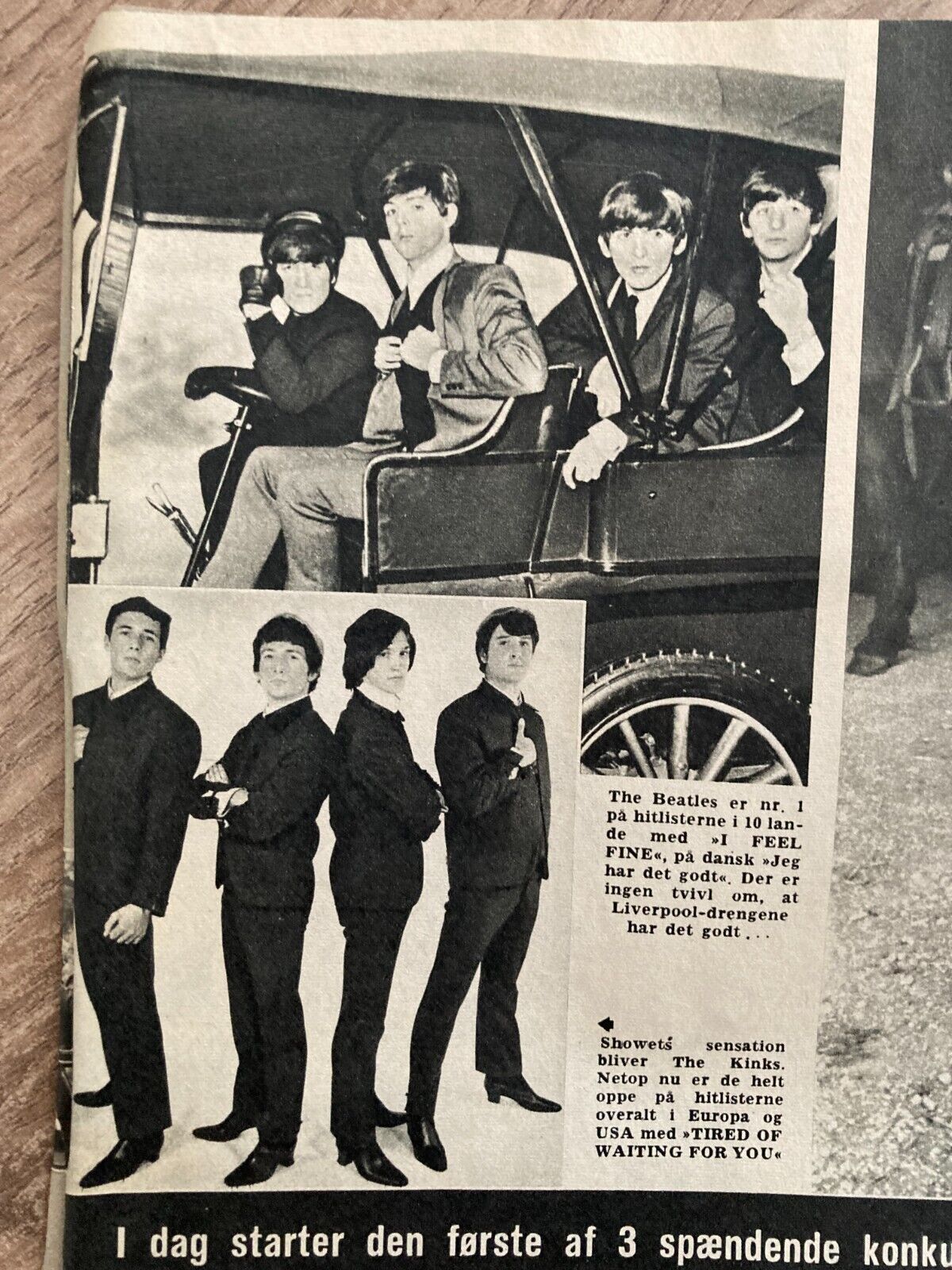 The Beatles London John Lennon Poul McCartney Danish Magazine 1965 Se og Hør