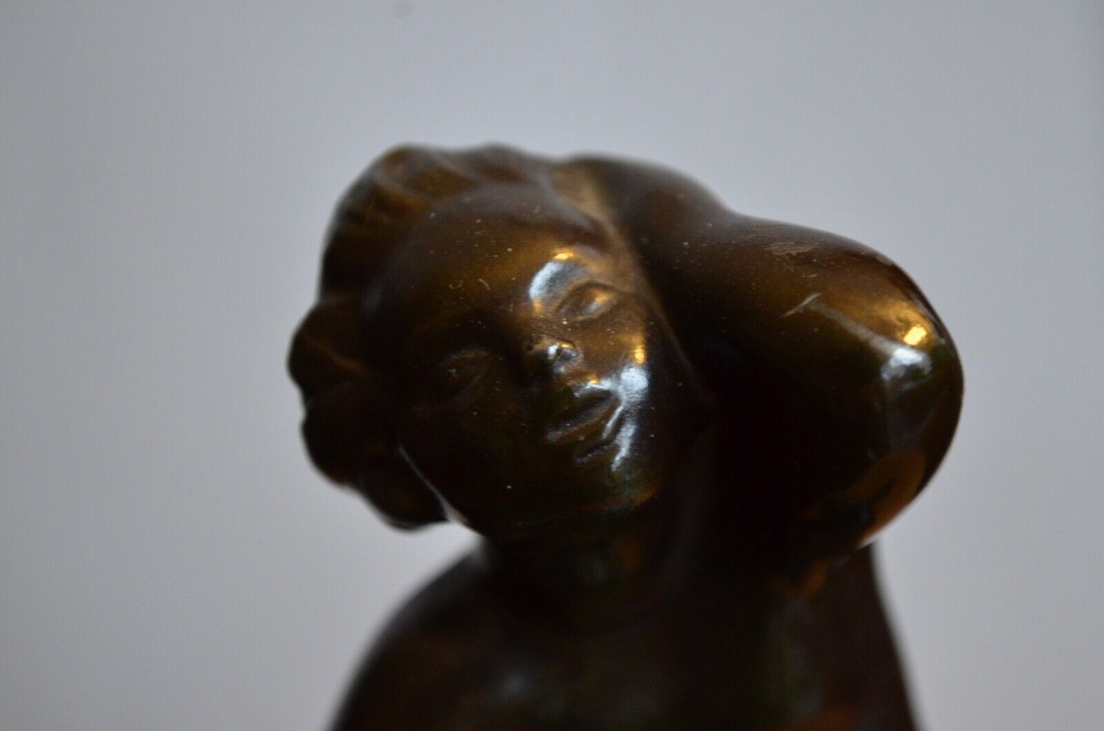 JUST ANDERSEN Art Deco Metal Figurine Faun on Rhino Statue Cast Denmark Pan