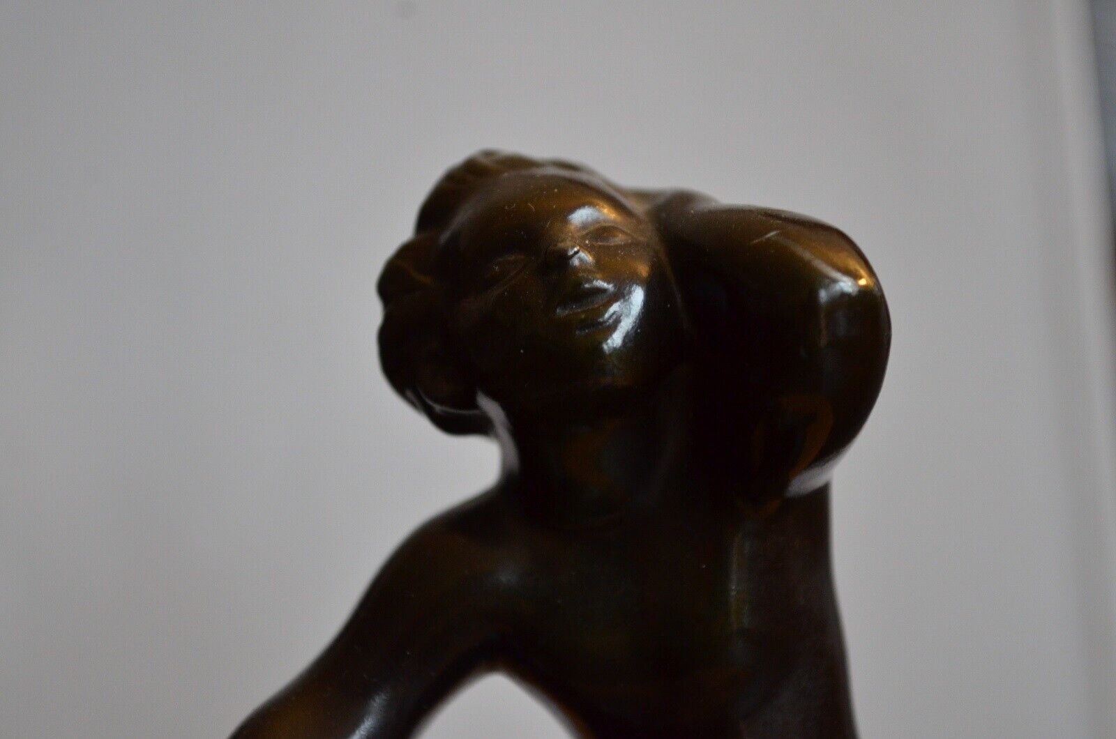 JUST ANDERSEN Art Deco Metal Figurine Faun on Rhino Statue Cast Denmark Pan