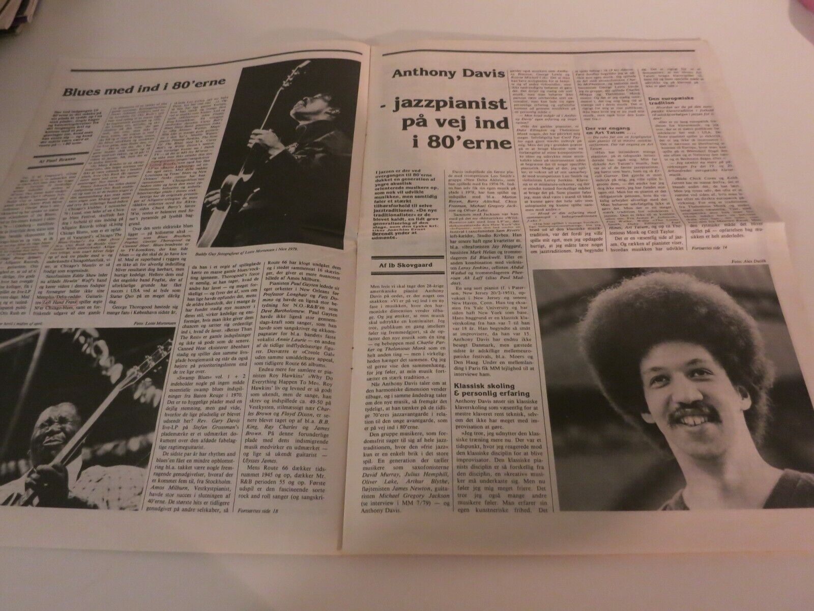 Danish Magazine 1980 PIERRE DØRGE Anthony Davis B B KING Buddy Guy NA10