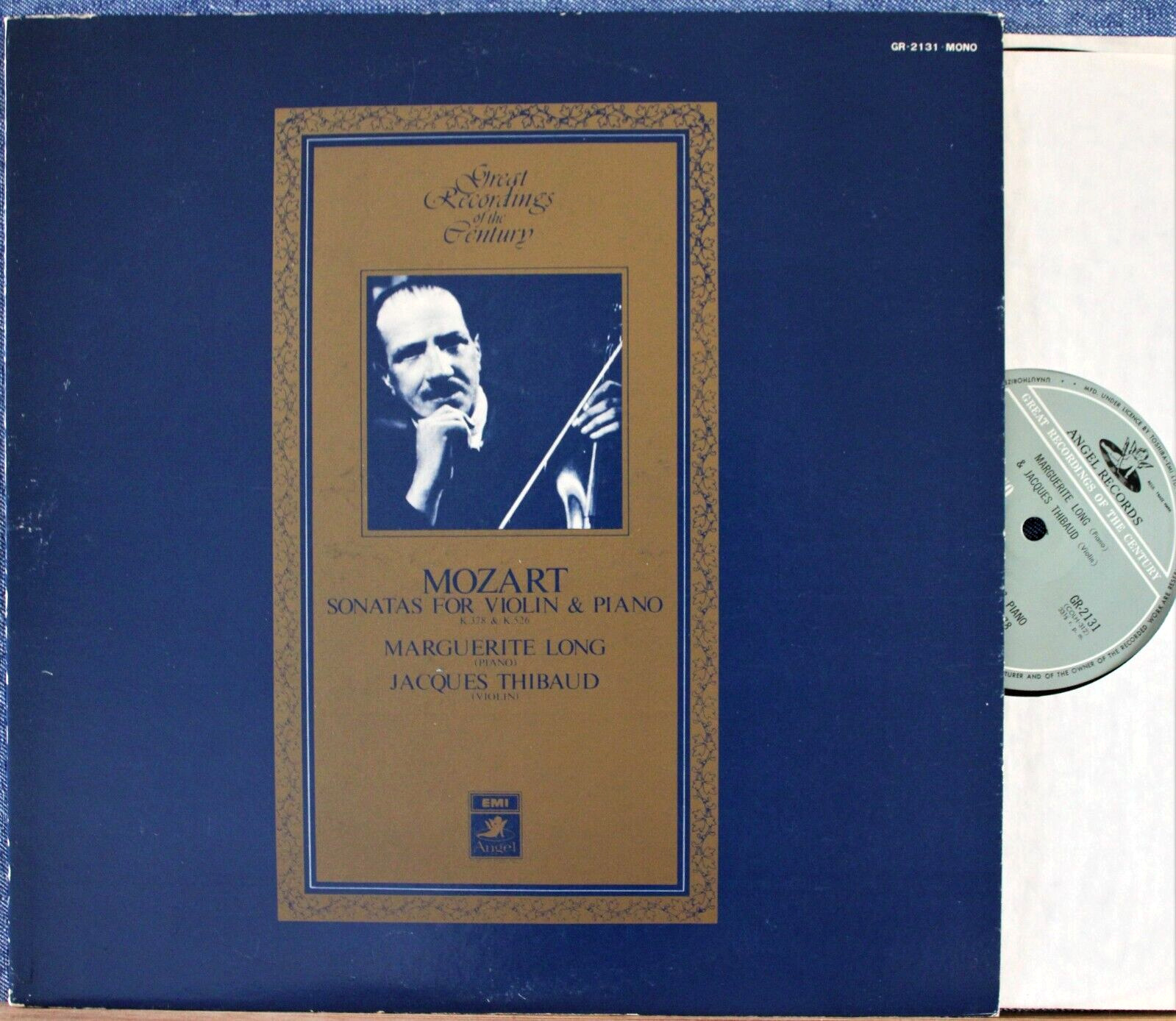 Thibaud; Long Mozart (Violin sonatas): EMI GR-2131 NM