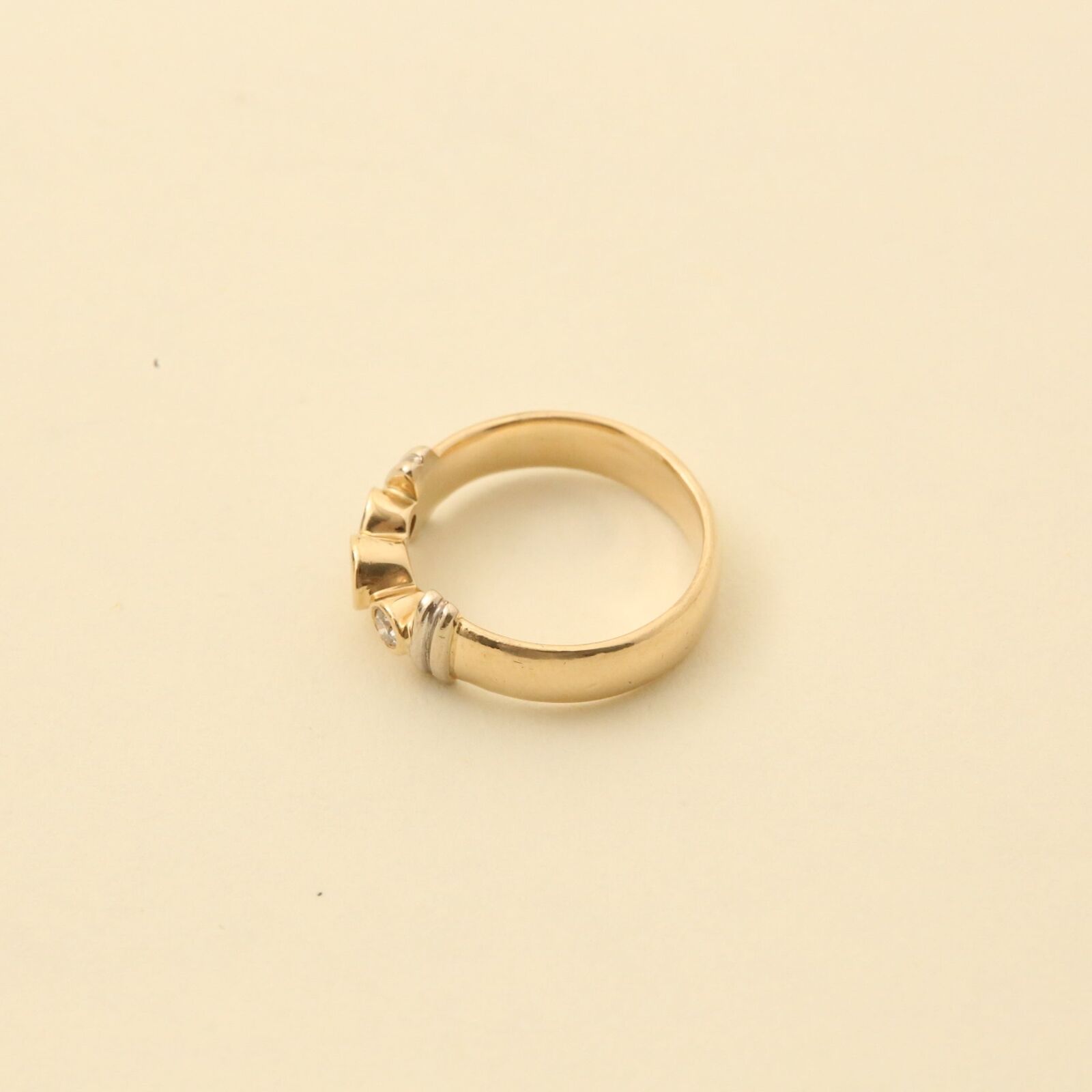 Ring with diamond in 14K Gold size 5¼ | Solid Gold | Quality Fine