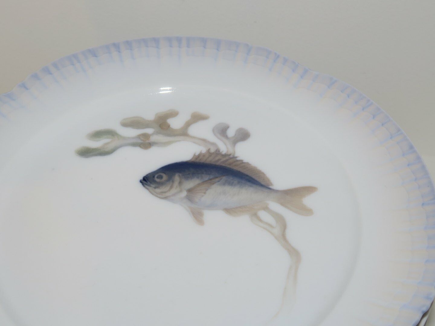 Royal Copenhagen 11 Art Nouveau fish plates