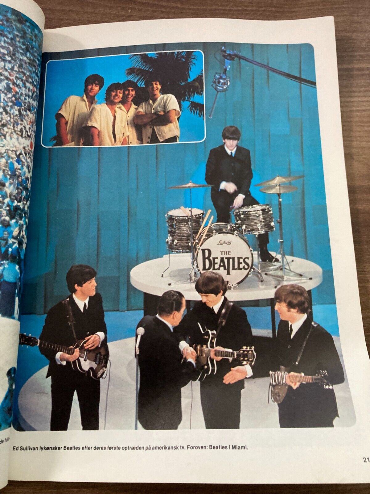 Historien Om Beatles - Vintage 1970s Danish Book - Beatles Years 1956-1970