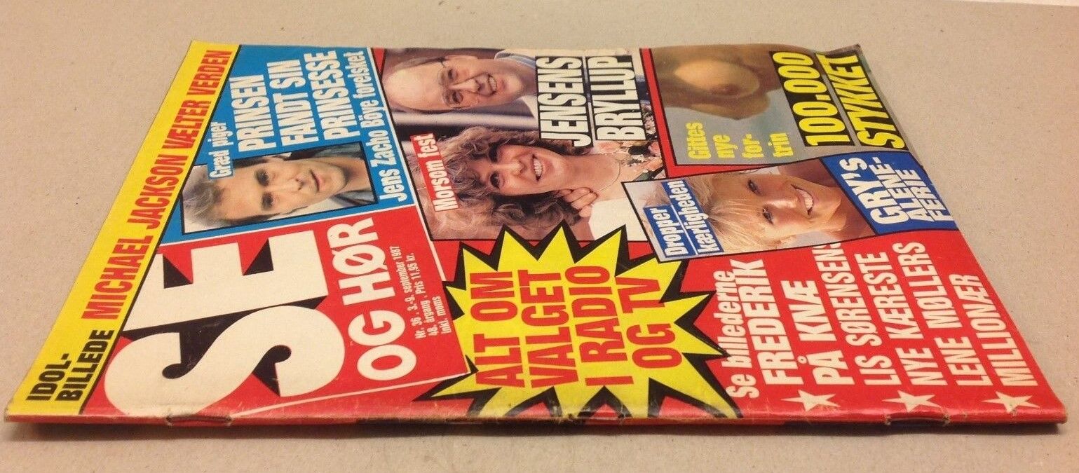 Gitte Nielsen Stallone New Breast Implant Vtg Danish Magazine 1987 "Se og Hoer"