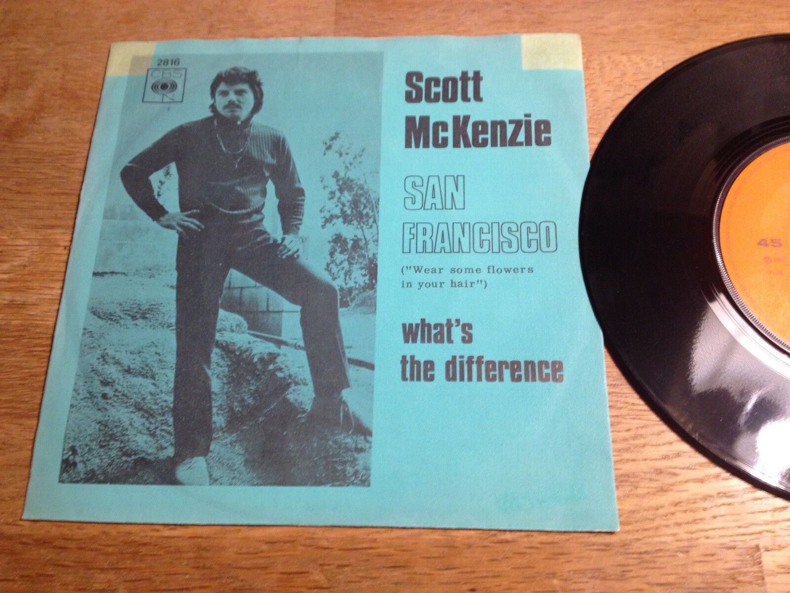 SCOTT MCKENZIE "SAN FRANCISCO (WEAR SOME FLOWERS IN YOUR HAIR)" CBS NCB 1967 CBS