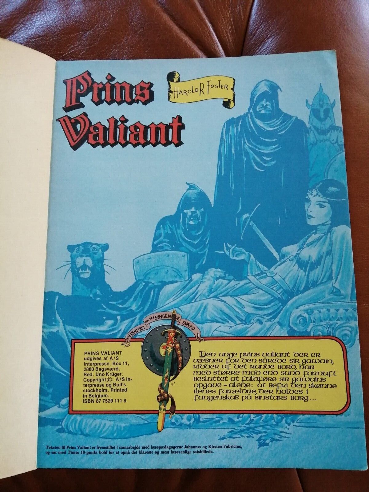 Danish comic book"Prins Valiant Det syngende sværd" No 2Harold RFoster1975