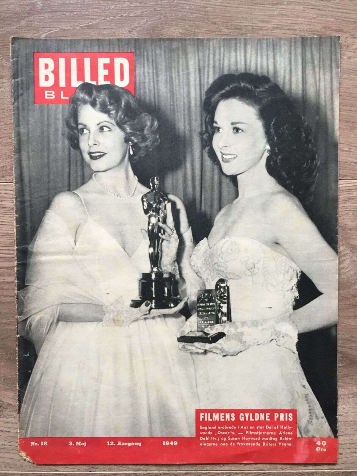 Arlene Dahl Susan Hayward Complete Vintage 1949 Danish Magazine Billed-Bladet