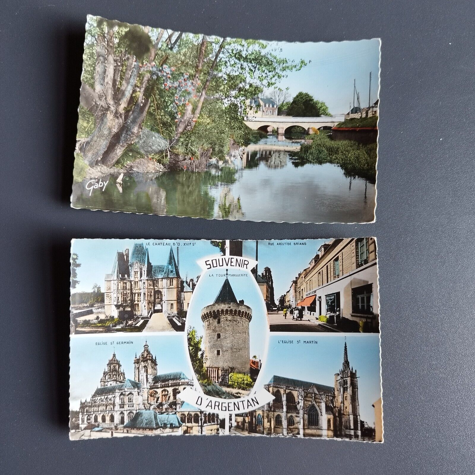 France 2 postcards of ARGENTAN  Orne 1959