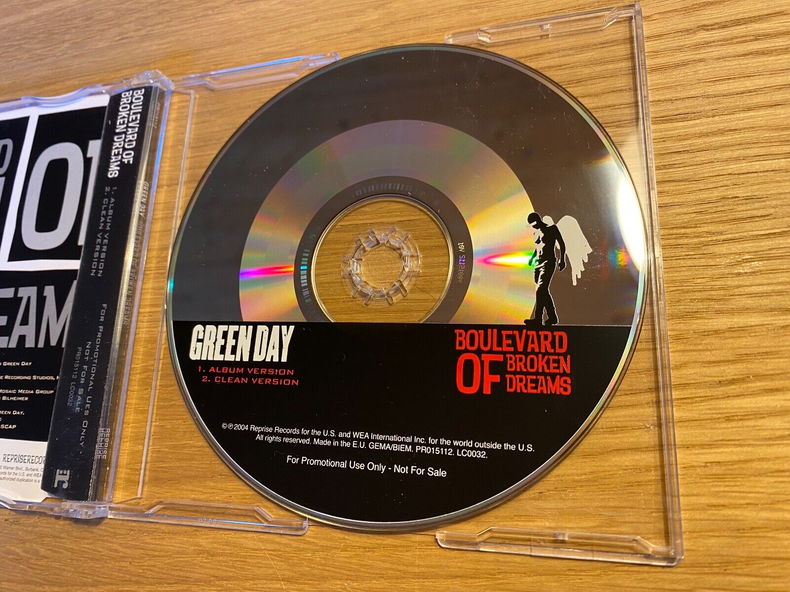 GREEN DAY "BOULEVARD OF BROKEN DREAMS" 2004 2 TRACKS PROMOTIONAL CD SINGLE EU*