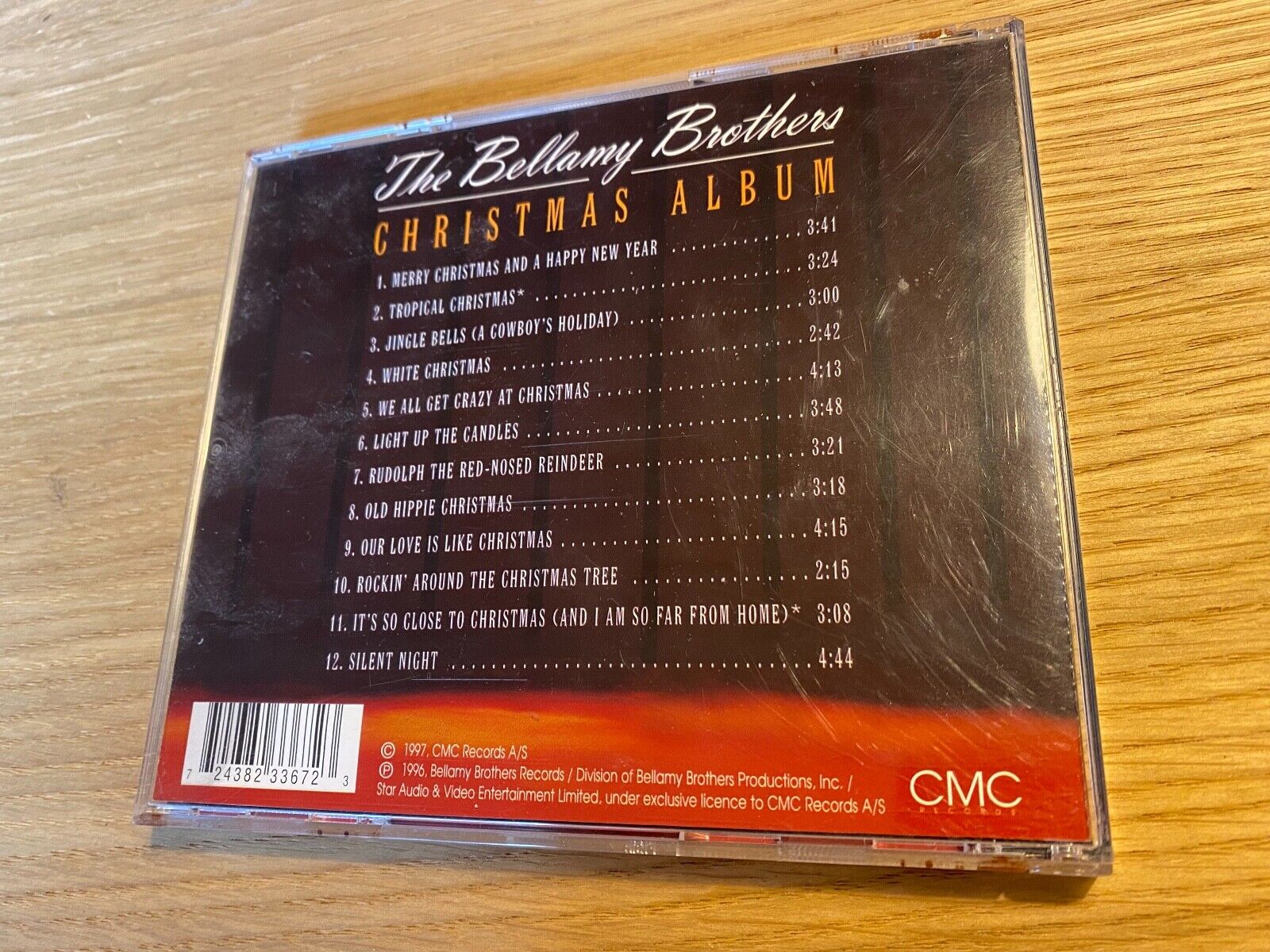 THE BELLAMY BROTHERS "CHRISTMAS ALBUM" 1997 CD 12 TRACK CMC RECORDS A/S DENMARK