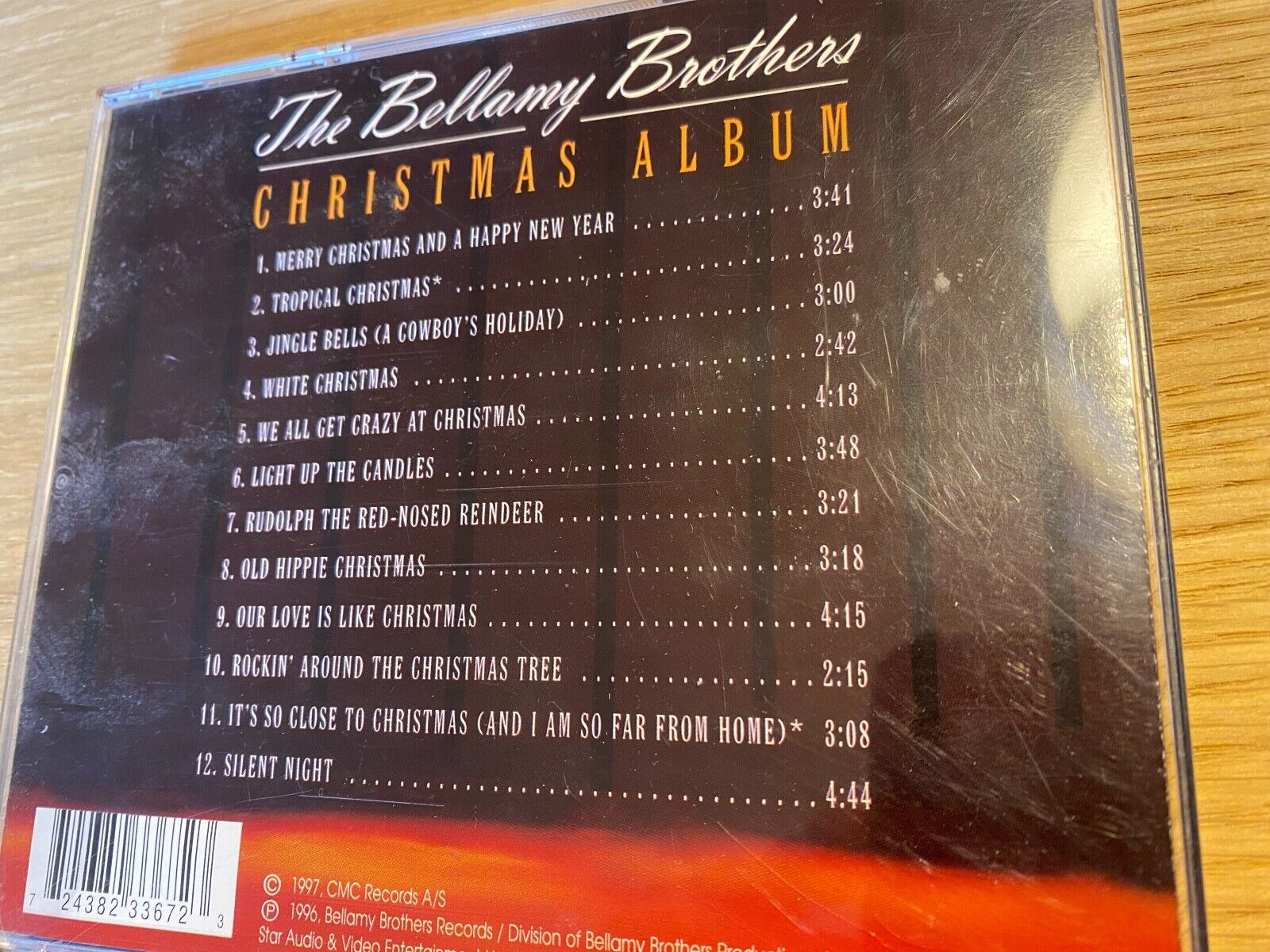 THE BELLAMY BROTHERS "CHRISTMAS ALBUM" 1997 CD 12 TRACK CMC RECORDS A/S DENMARK