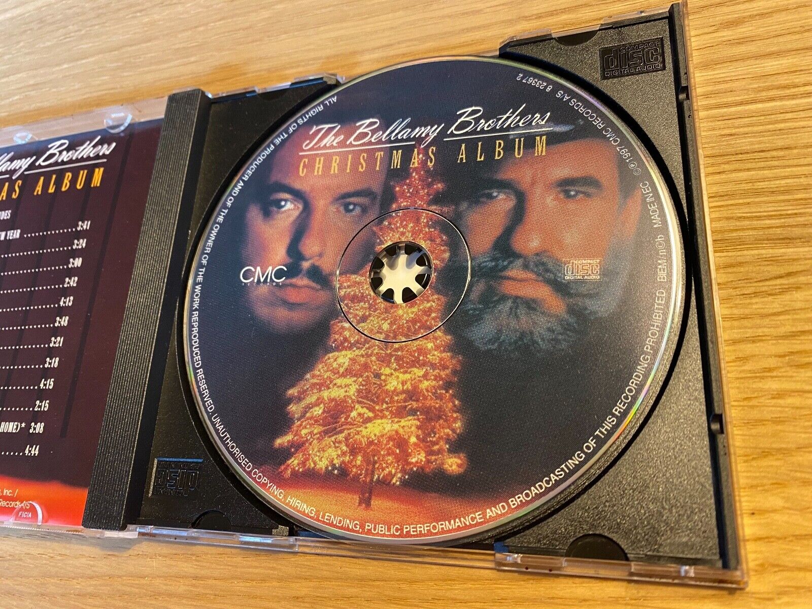 THE BELLAMY BROTHERS "CHRISTMAS ALBUM" 1997 CD 12 TRACK CMC RECORDS A/S DENMARK