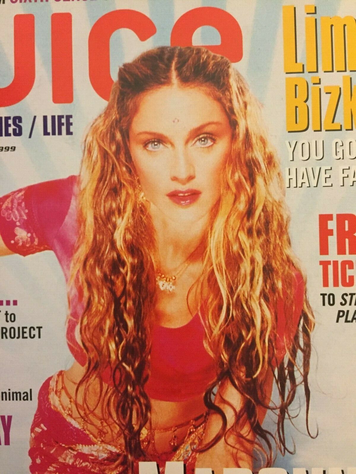 Madonna Vintage Juice Magazine October 1999 Original Good Condition