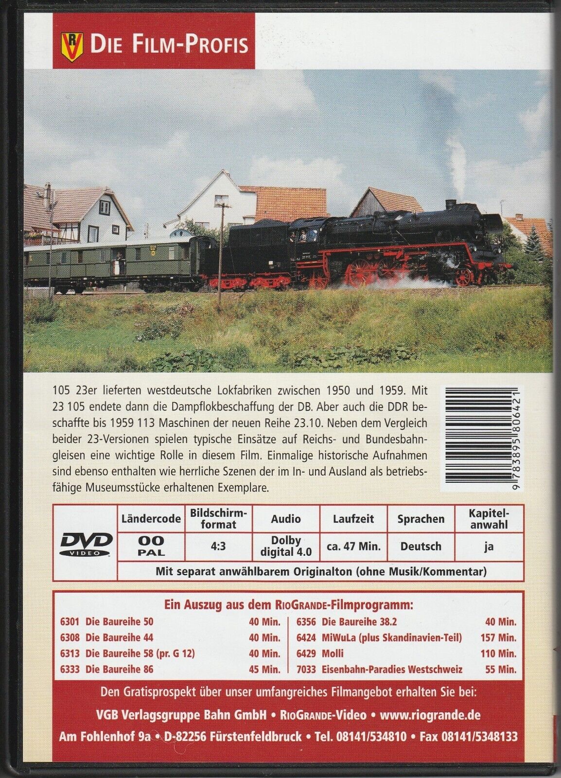 The Stars of Rail 27: The Series 23 (DR/DB) | Steam Locomotive Railway DVD