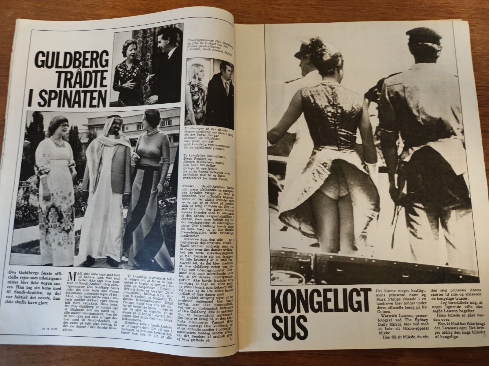 ELIZABETH TAYLOR Sophia Loren BIRTHE WILKE Ted Kennedy 1974 Danish Magazine BB37