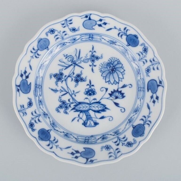 Meissen Germany four Blue Onion pattern plates Ca 1900