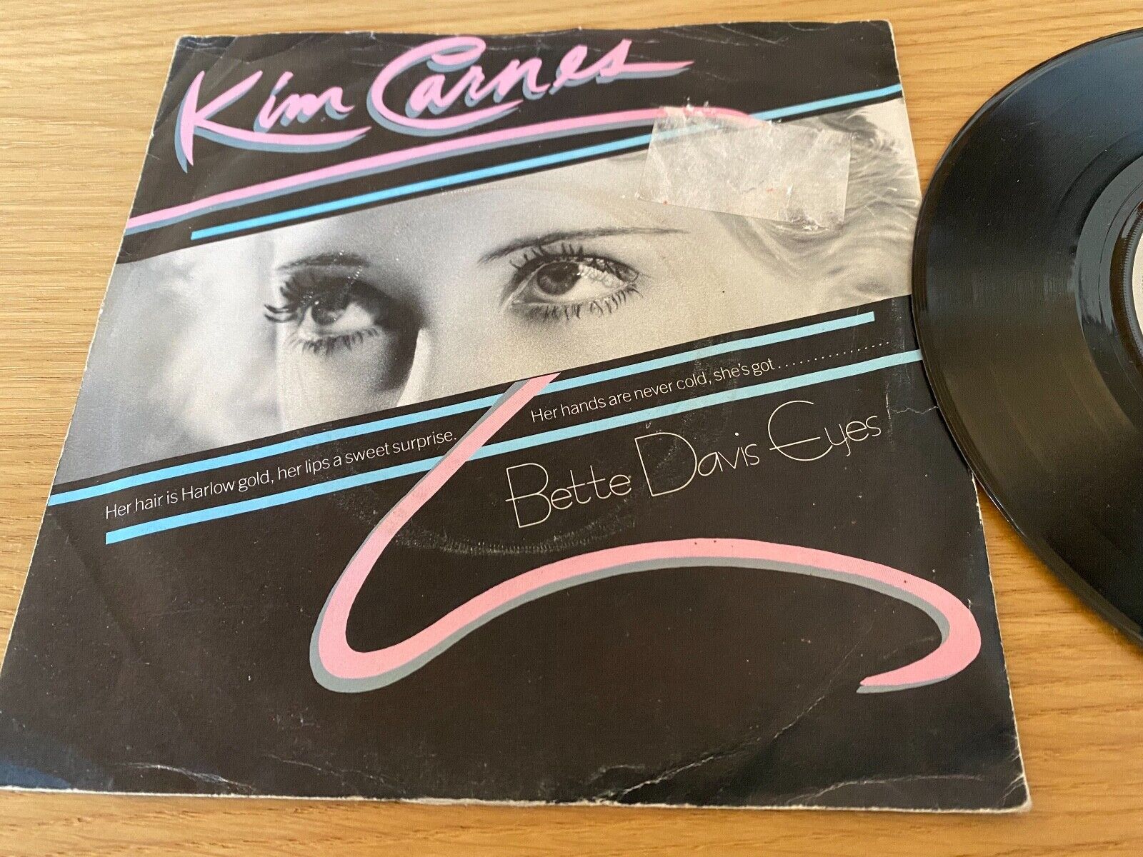 KIM CARNES "BETTE DAVIS EYES / MISS YOU TONITE" 1981 EMI AMERICA RECORDS UK 7"